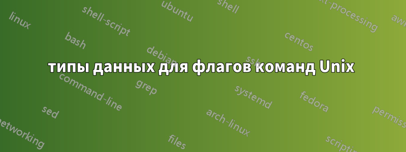 типы данных для флагов команд Unix