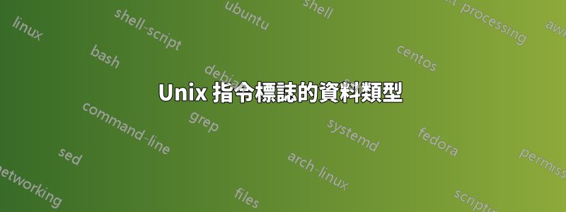 Unix 指令標誌的資料類型