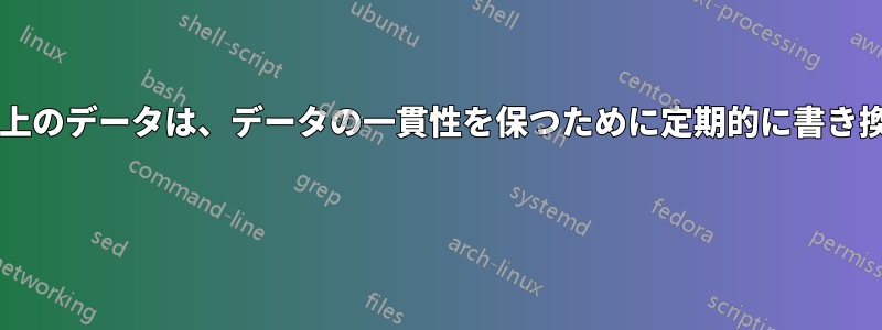 ハードディスク上のデータは、データの一貫性を保つために定期的に書き換えられますか? 