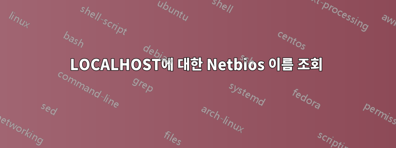 LOCALHOST에 대한 Netbios 이름 조회