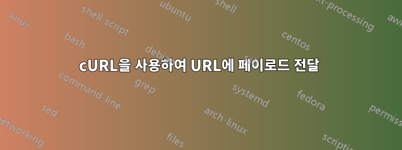 cURL을 사용하여 URL에 페이로드 전달