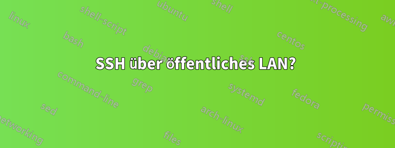 SSH über öffentliches LAN?