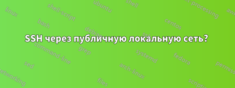 SSH через публичную локальную сеть?