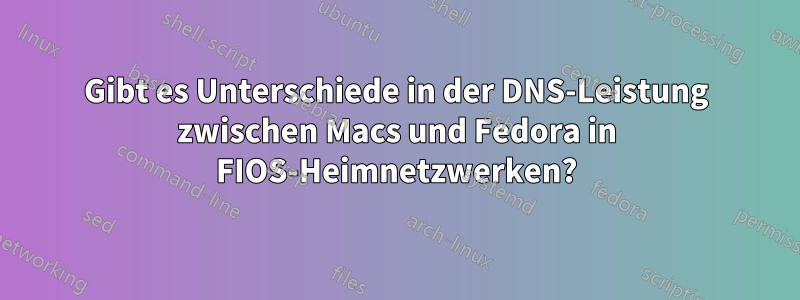 Gibt es Unterschiede in der DNS-Leistung zwischen Macs und Fedora in FIOS-Heimnetzwerken?