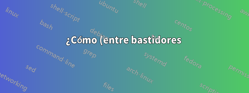 ¿Cómo (entre bastidores) finaliza las tareas el Programador de tareas?