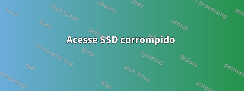 Acesse SSD corrompido