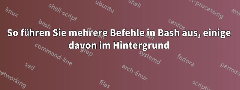 So führen Sie mehrere Befehle in Bash aus, einige davon im Hintergrund