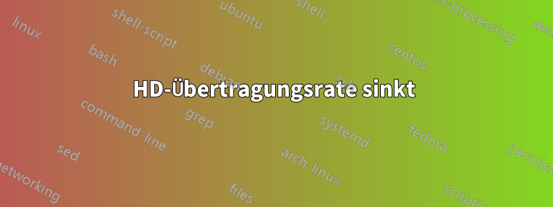 HD-Übertragungsrate sinkt