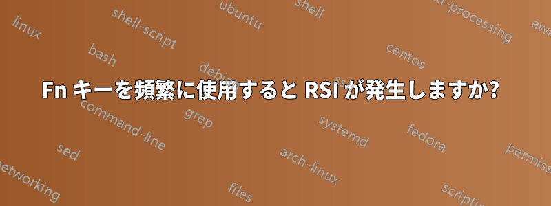 Fn キーを頻繁に使用すると RSI が発生しますか? 