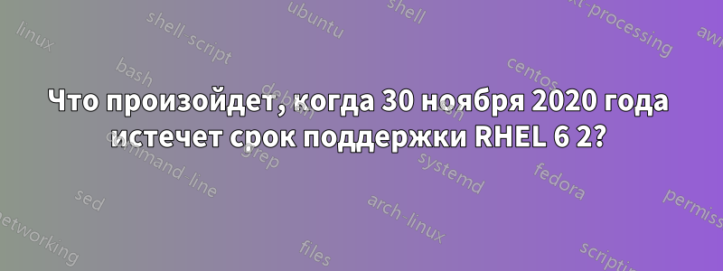 Что произойдет, когда 30 ноября 2020 года истечет срок поддержки RHEL 6 2?