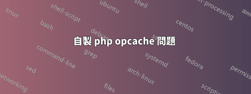 自製 php opcache 問題