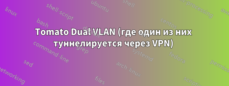 Tomato Dual VLAN (где один из них туннелируется через VPN)