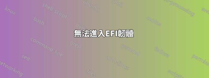 無法進入EFI韌體