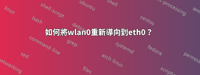 如何將wlan0重新導向到eth0？