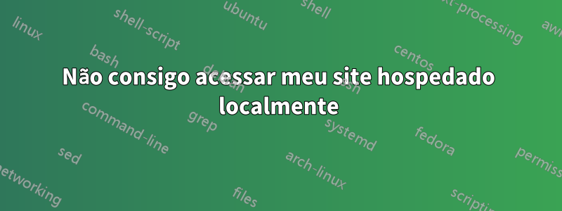 Não consigo acessar meu site hospedado localmente