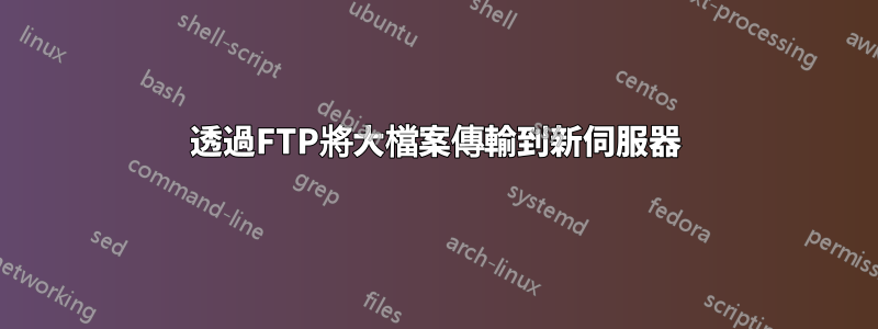 透過FTP將大檔案傳輸到新伺服器