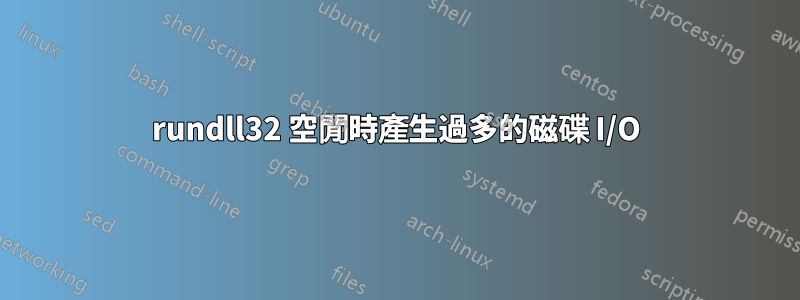 rundll32 空閒時產生過多的磁碟 I/O