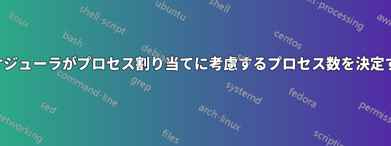 短期スケジューラがプロセス割り当てに考慮するプロセス数を決定する方法