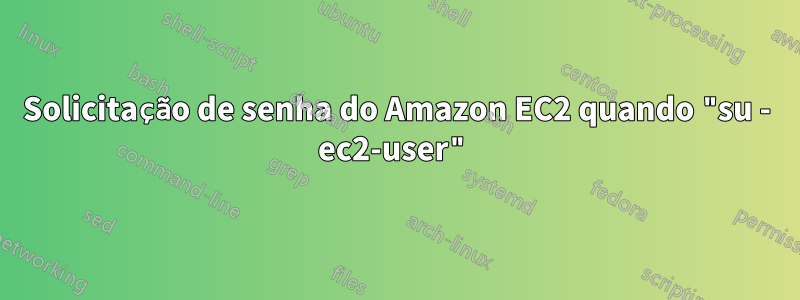 Solicitação de senha do Amazon EC2 quando "su - ec2-user"