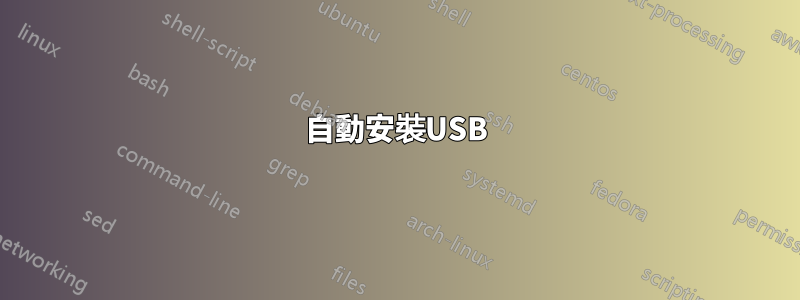 自動安裝USB