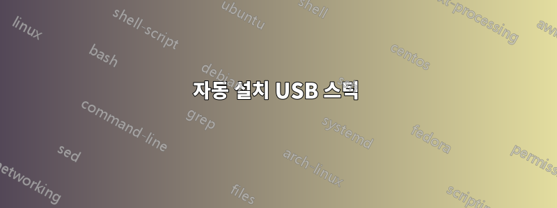 자동 설치 USB 스틱