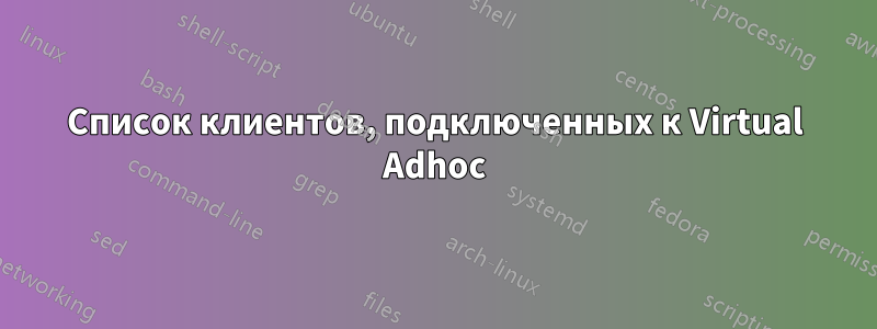 Список клиентов, подключенных к Virtual Adhoc