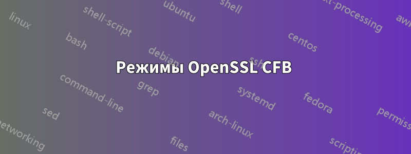 Режимы OpenSSL CFB