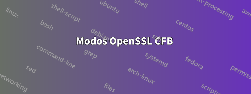 Modos OpenSSL CFB