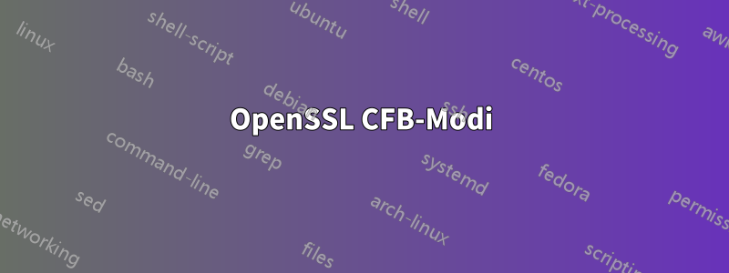 OpenSSL CFB-Modi