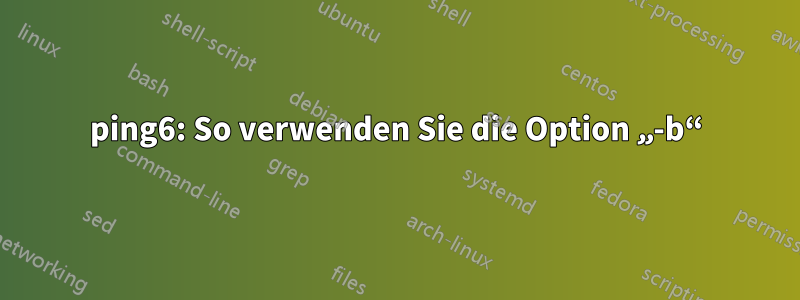 ping6: So verwenden Sie die Option „-b“