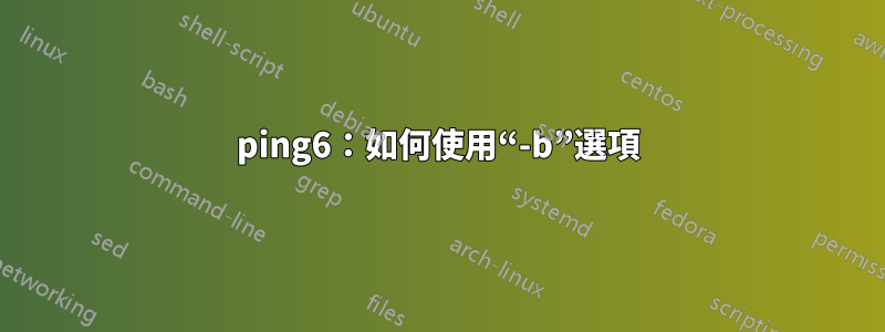 ping6：如何使用“-b”選項