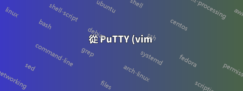 從 PuTTY (vim) 儲存到我的本機計算機