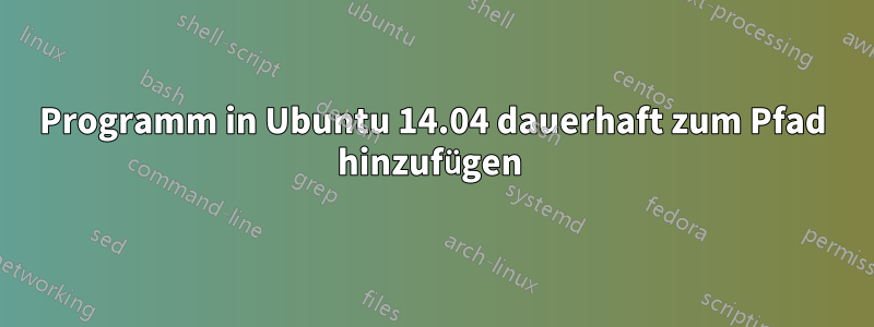 Programm in Ubuntu 14.04 dauerhaft zum Pfad hinzufügen 