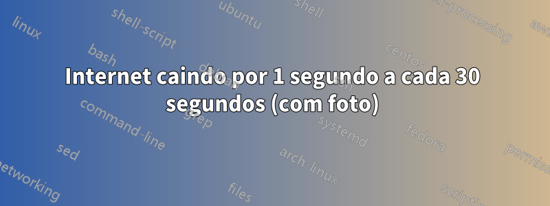 Internet caindo por 1 segundo a cada 30 segundos (com foto)