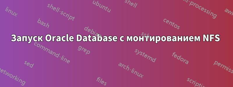 Запуск Oracle Database с монтированием NFS