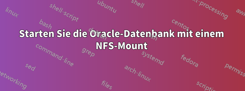 Starten Sie die Oracle-Datenbank mit einem NFS-Mount