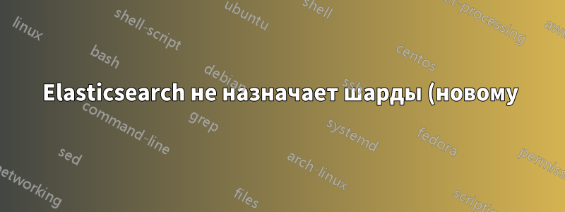 Elasticsearch не назначает шарды (новому) узлу
