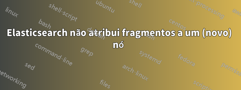 Elasticsearch não atribui fragmentos a um (novo) nó