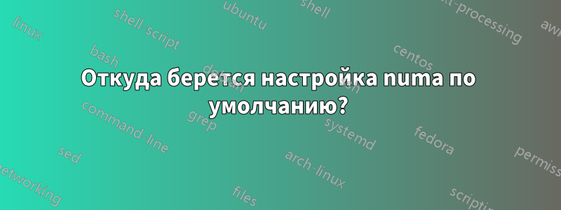 Откуда берется настройка numa по умолчанию?