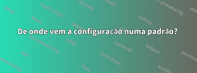 De onde vem a configuração numa padrão?