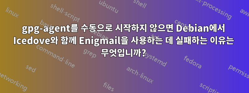 gpg-agent를 수동으로 시작하지 않으면 Debian에서 Icedove와 함께 Enigmail을 사용하는 데 실패하는 이유는 무엇입니까?