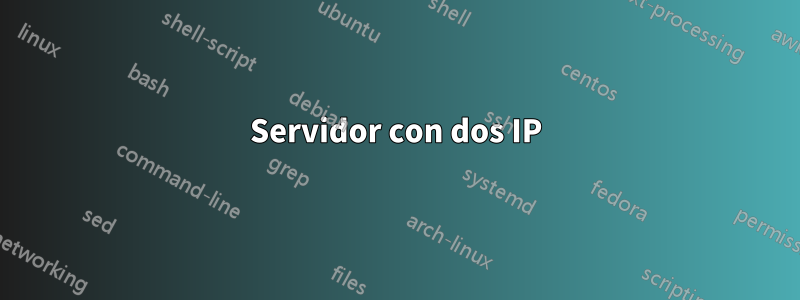 Servidor con dos IP