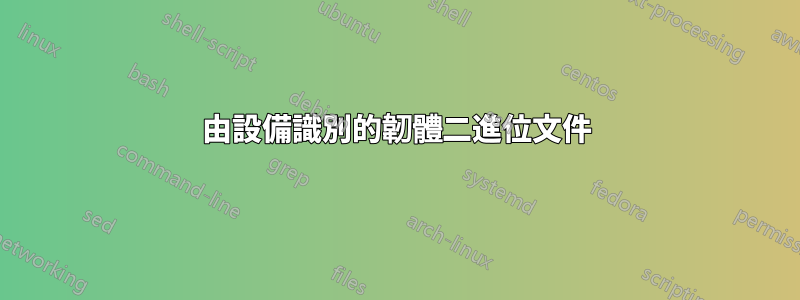 由設備識別的韌體二進位文件