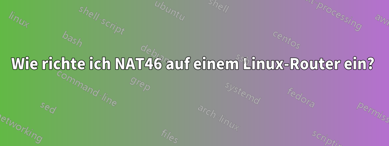 Wie richte ich NAT46 auf einem Linux-Router ein?