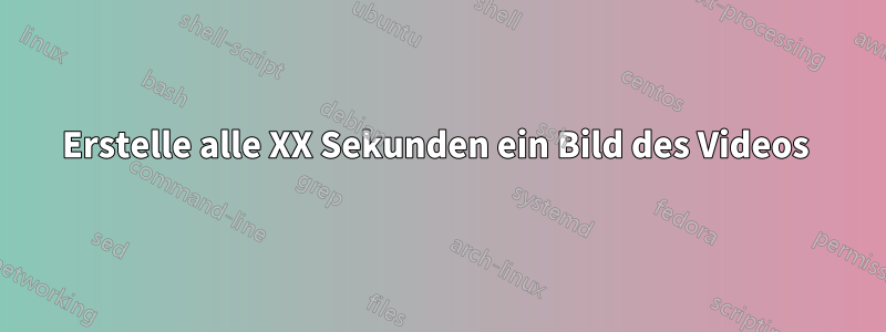 Erstelle alle XX Sekunden ein Bild des Videos 