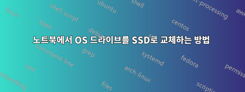 노트북에서 OS 드라이브를 SSD로 교체하는 방법