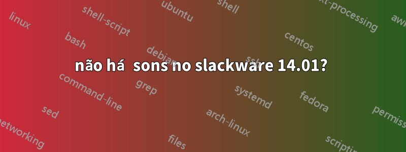 não há sons no slackware 14.01?