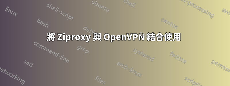 將 Ziproxy 與 OpenVPN 結合使用