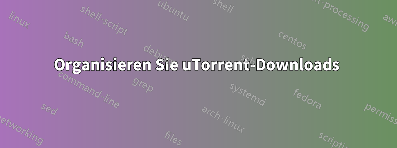 Organisieren Sie uTorrent-Downloads