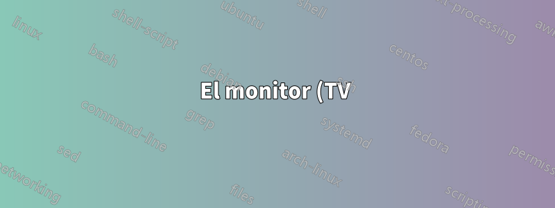 El monitor (TV) se muestra activo incluso cuando está apagado